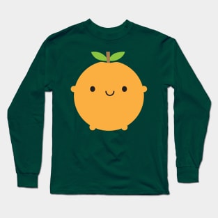 Kawaii Orange Long Sleeve T-Shirt